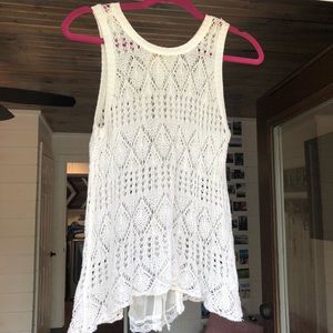 White Lace Tank